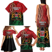 Kenya Independence Day Family Matching Tank Maxi Dress and Hawaiian Shirt Jamhuri ya Kenya 1963 - African Pattern - Wonder Print Shop