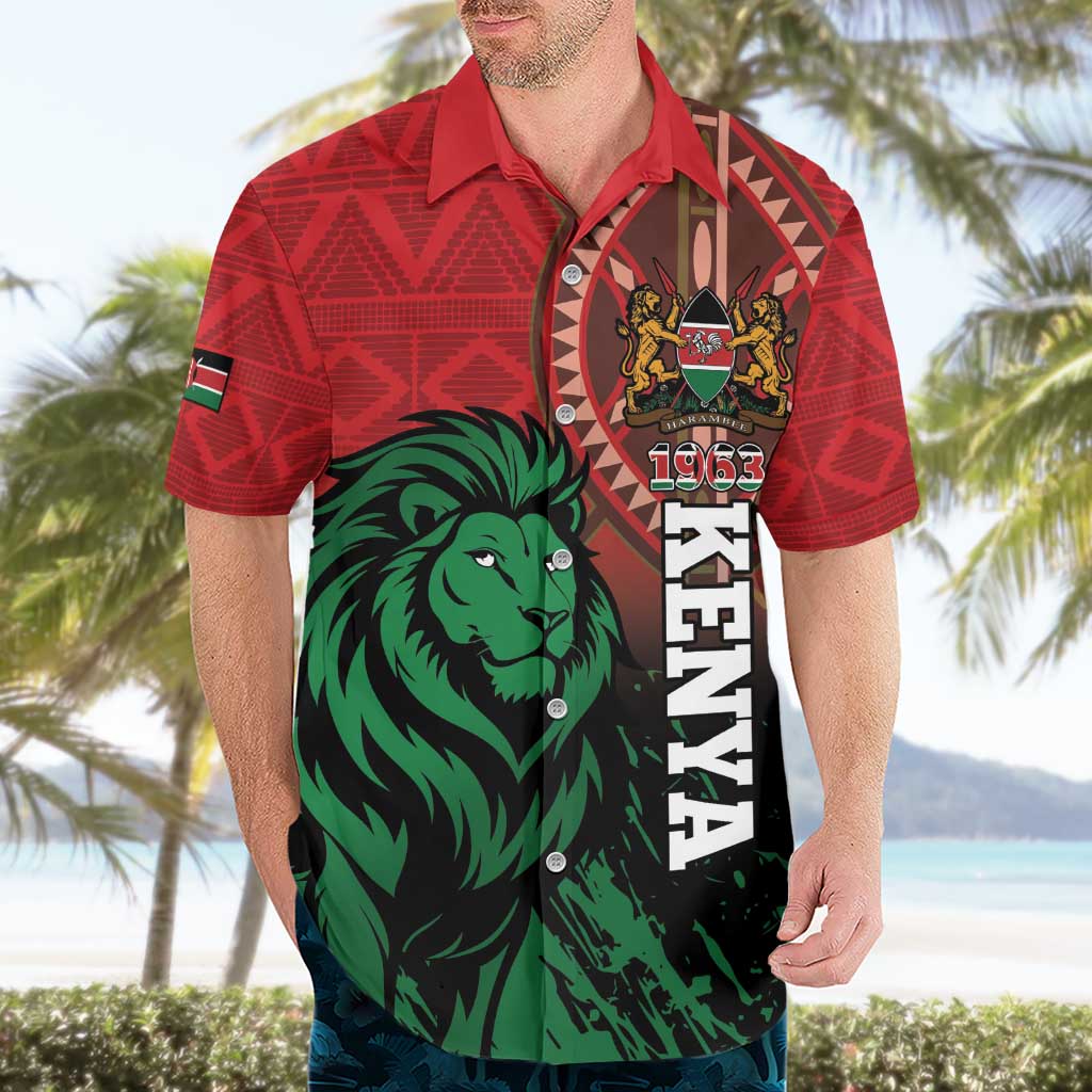 Kenya Independence Day Hawaiian Shirt Jamhuri ya Kenya 1963 - African Pattern - Wonder Print Shop