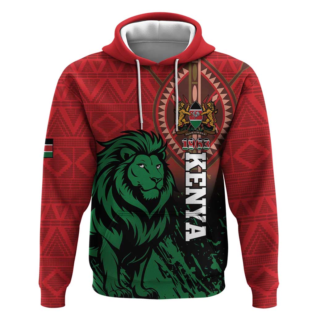 Kenya Independence Day Hoodie Jamhuri ya Kenya 1963 - African Pattern - Wonder Print Shop