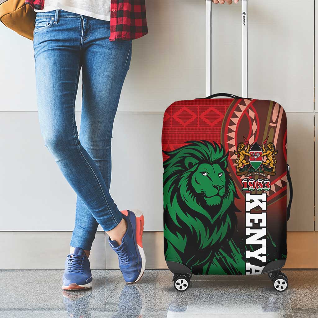 Kenya Independence Day Luggage Cover Jamhuri ya Kenya 1963 - African Pattern - Wonder Print Shop