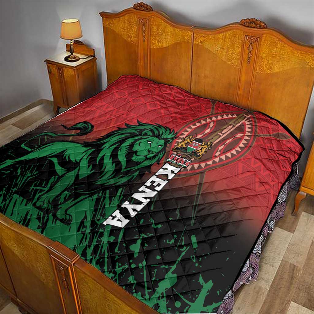Kenya Independence Day Quilt Jamhuri ya Kenya 1963 - African Pattern - Wonder Print Shop