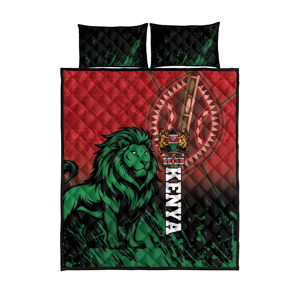 Kenya Independence Day Quilt Bed Set Jamhuri ya Kenya 1963 - African Pattern - Wonder Print Shop