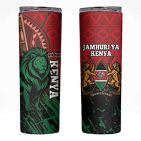 Kenya Independence Day Skinny Tumbler Jamhuri ya Kenya 1963 - African Pattern - Wonder Print Shop