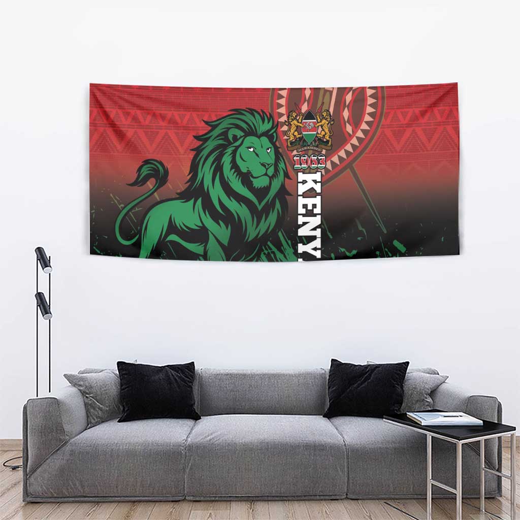Kenya Independence Day Tapestry Jamhuri ya Kenya 1963 - African Pattern - Wonder Print Shop