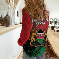 Kenya Independence Day Women Casual Shirt Jamhuri ya Kenya 1963 - African Pattern - Wonder Print Shop