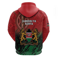 Kenya Independence Day Zip Hoodie Jamhuri ya Kenya 1963 - African Pattern - Wonder Print Shop