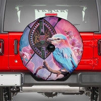 Kenya Lilac-Breasted Roller Spare Tire Cover Coat Of Arms Mix Orchid - Wonder Print Shop