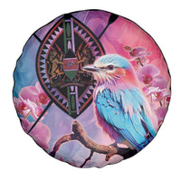 Kenya Lilac-Breasted Roller Spare Tire Cover Coat Of Arms Mix Orchid - Wonder Print Shop