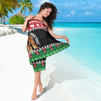 Personalized Kenya Christmas Sarong Lion Santa - Heri Ya Krismasi! - Wonder Print Shop