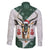 South Africa Springboks Christmas Family Matching Long Sleeve Bodycon Dress and Hawaiian Shirt Bokke Santa - Geseende Kersfees - Wonder Print Shop