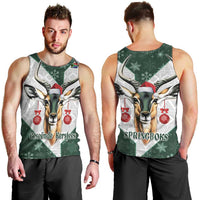 South Africa Springboks Christmas Men Tank Top Bokke Santa - Geseende Kersfees - Wonder Print Shop