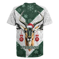 South Africa Springboks Christmas Rugby Jersey Bokke Santa - Geseende Kersfees - Wonder Print Shop