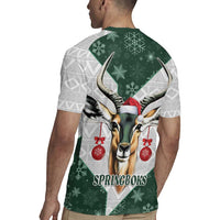 South Africa Springboks Christmas Rugby Jersey Bokke Santa - Geseende Kersfees - Wonder Print Shop