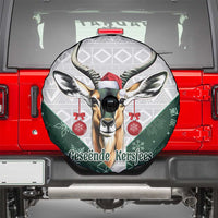 South Africa Springboks Christmas Spare Tire Cover Bokke Santa - Geseende Kersfees - Wonder Print Shop
