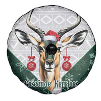 South Africa Springboks Christmas Spare Tire Cover Bokke Santa - Geseende Kersfees - Wonder Print Shop