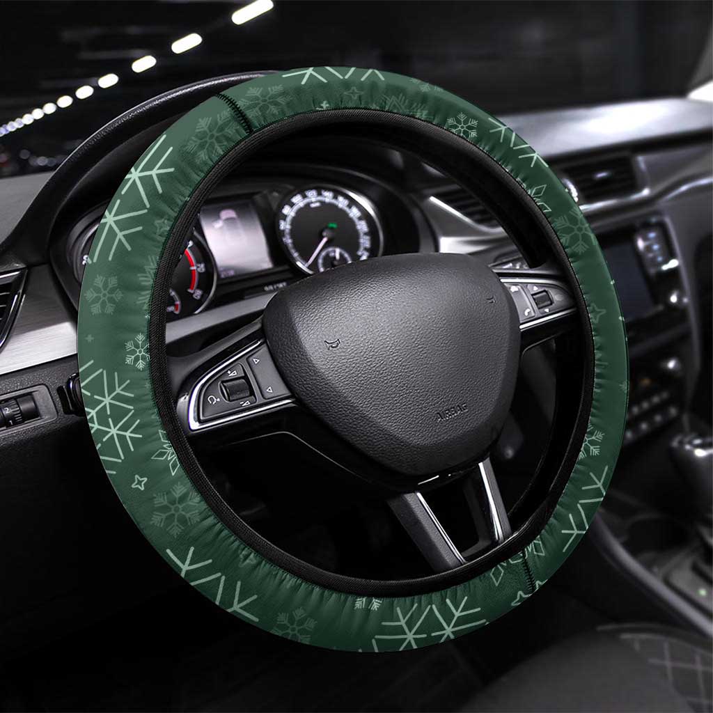 South Africa Springboks Christmas Steering Wheel Cover Bokke Santa - Geseende Kersfees - Wonder Print Shop