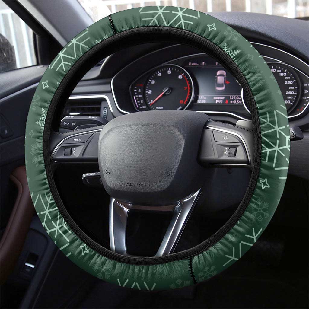 South Africa Springboks Christmas Steering Wheel Cover Bokke Santa - Geseende Kersfees - Wonder Print Shop