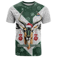 South Africa Springboks Christmas T Shirt Bokke Santa - Geseende Kersfees - Wonder Print Shop