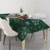 South Africa Springboks Christmas Tablecloth Bokke Santa - Geseende Kersfees - Wonder Print Shop