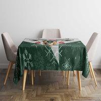 South Africa Springboks Christmas Tablecloth Bokke Santa - Geseende Kersfees - Wonder Print Shop