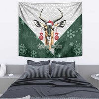 South Africa Springboks Christmas Tapestry Bokke Santa - Geseende Kersfees - Wonder Print Shop