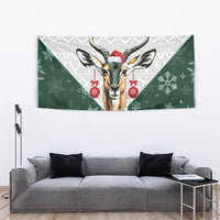 South Africa Springboks Christmas Tapestry Bokke Santa - Geseende Kersfees - Wonder Print Shop
