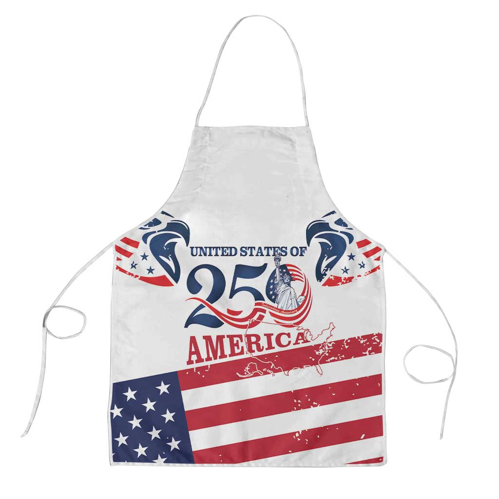 United States 250th Anniversary Apron USA 4th Of July Proud - Wonder Print Shop