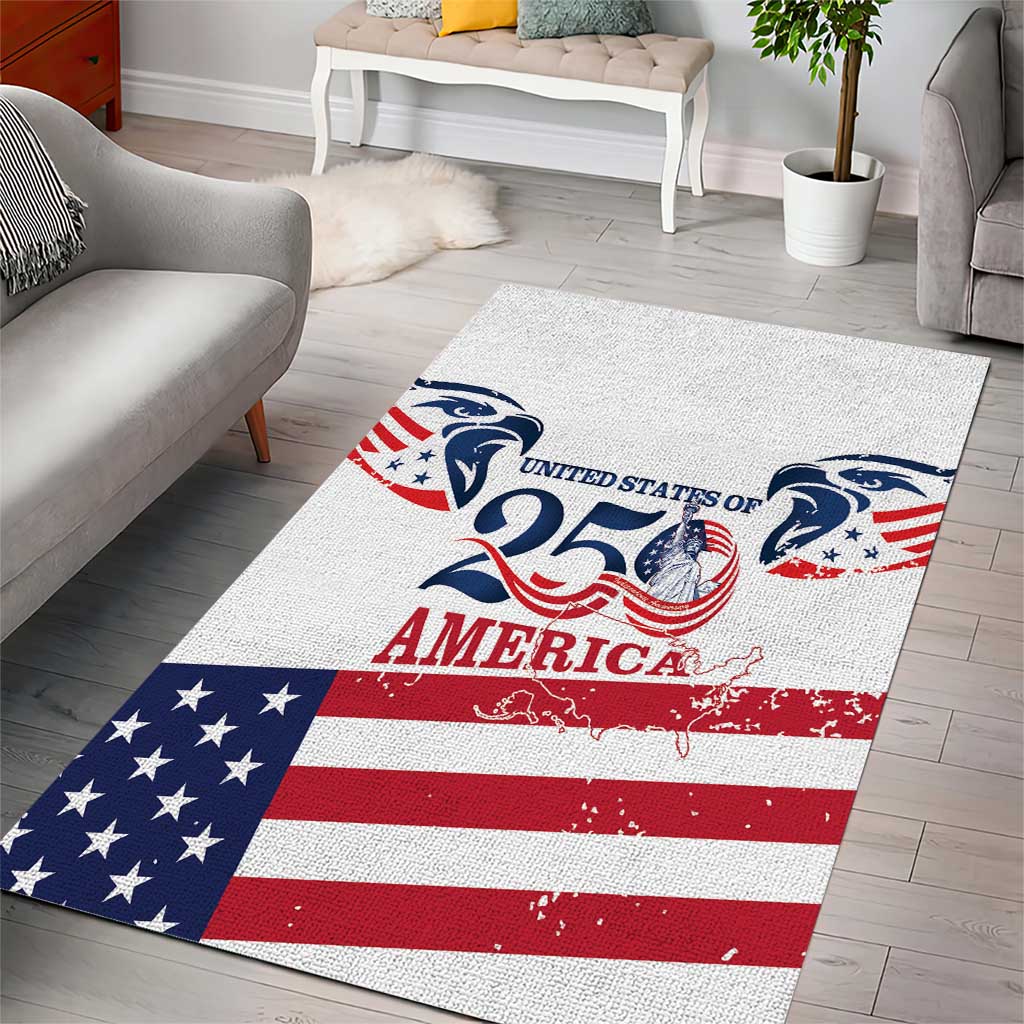 United States 250th Anniversary Area Rug USA 4th Of July Proud - Wonder Print Shop