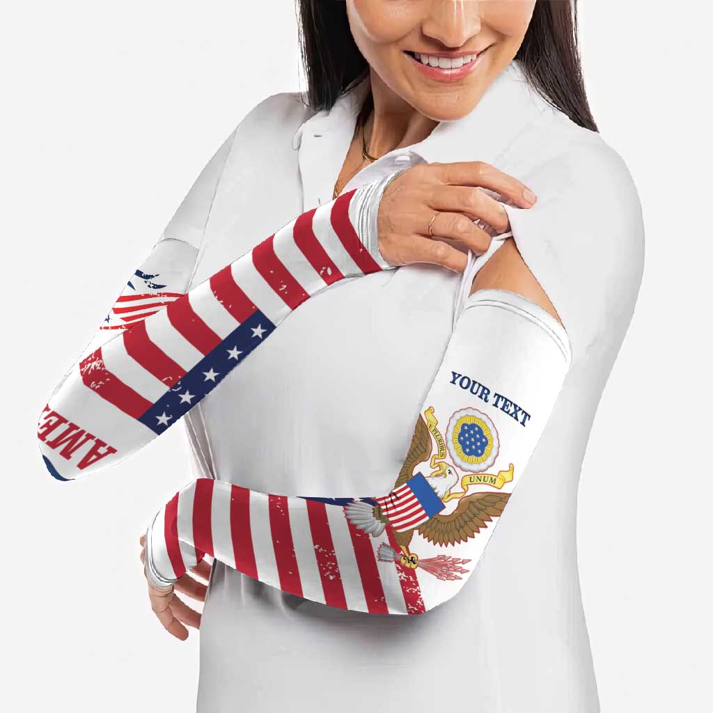 Personalized United States 250th Anniversary Arm Sleeves USA 4th Of July Proud - Wonder Print Shop