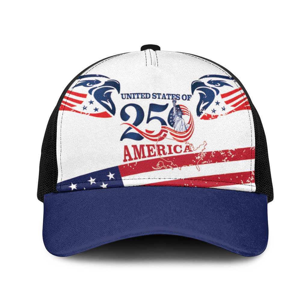 United States 250th Anniversary Baseball Net Cap USA 4th Of July Proud - Wonder Print Shop