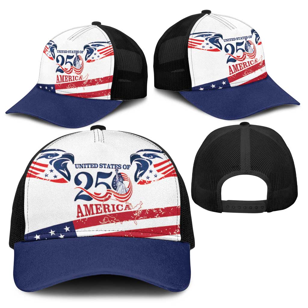United States 250th Anniversary Baseball Net Cap USA 4th Of July Proud - Wonder Print Shop