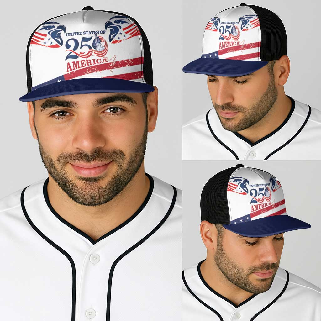 United States 250th Anniversary Baseball Net Cap USA 4th Of July Proud - Wonder Print Shop