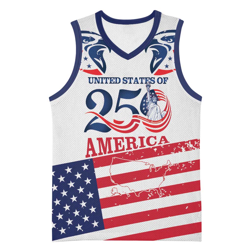 Personalized United States 250th Anniversary Basketball Jersey USA 4th Of July Proud - Wonder Print Shop