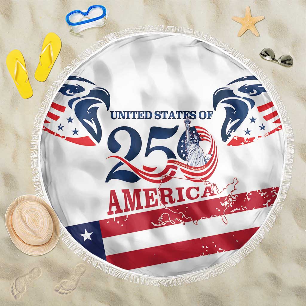 United States 250th Anniversary Beach Blanket USA 4th Of July Proud - Wonder Print Shop