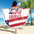 United States 250th Anniversary Beach Blanket USA 4th Of July Proud - Wonder Print Shop