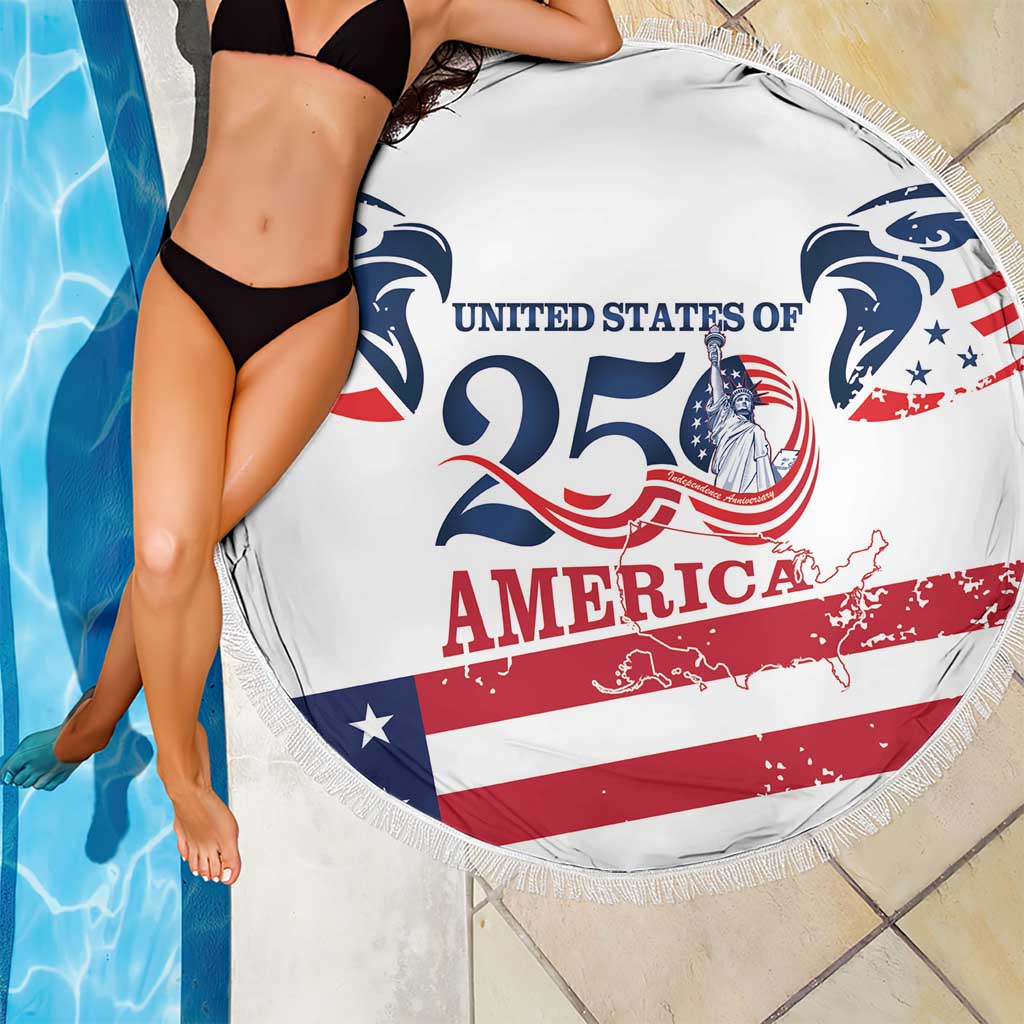 United States 250th Anniversary Beach Blanket USA 4th Of July Proud - Wonder Print Shop