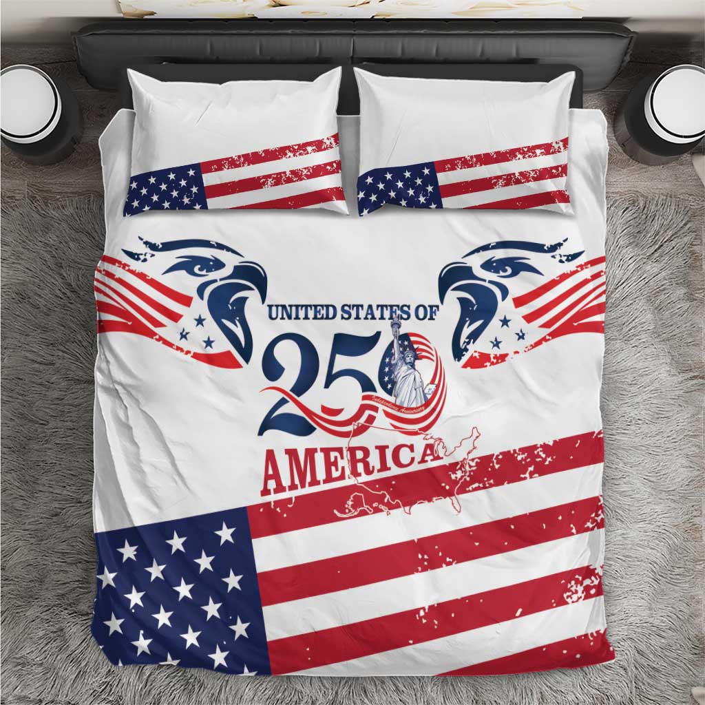 United States 250th Anniversary Bedding Set USA 4th Of July Proud - Wonder Print Shop