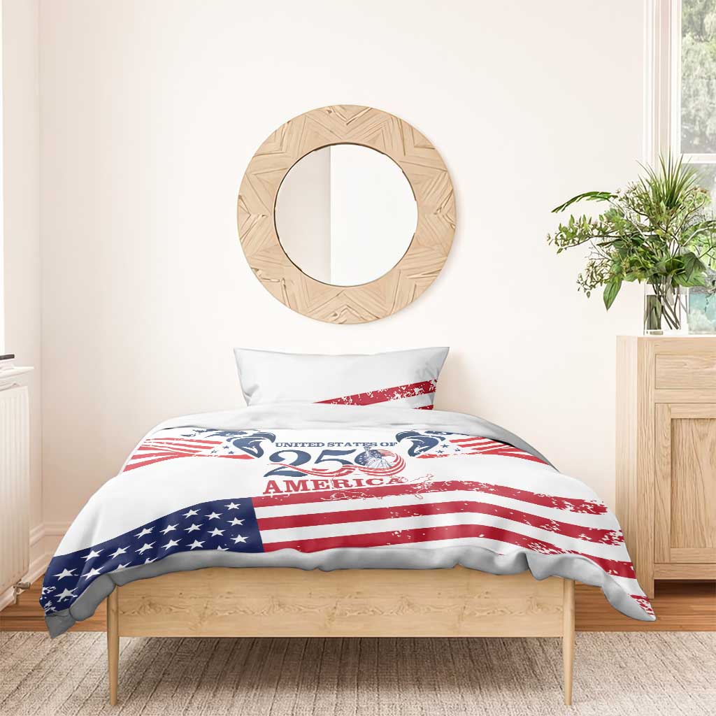 United States 250th Anniversary Bedding Set USA 4th Of July Proud - Wonder Print Shop