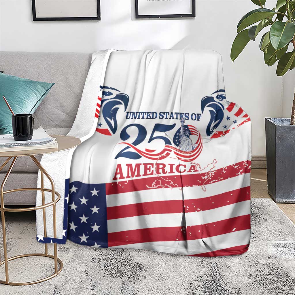 United States 250th Anniversary Blanket USA 4th Of July Proud - Wonder Print Shop