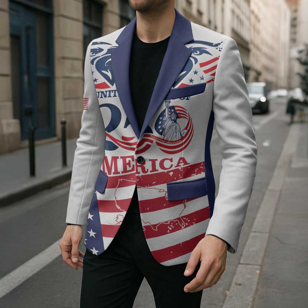 Personalized United States 250th Anniversary Blazer USA 4th Of July Proud - Wonder Print Shop
