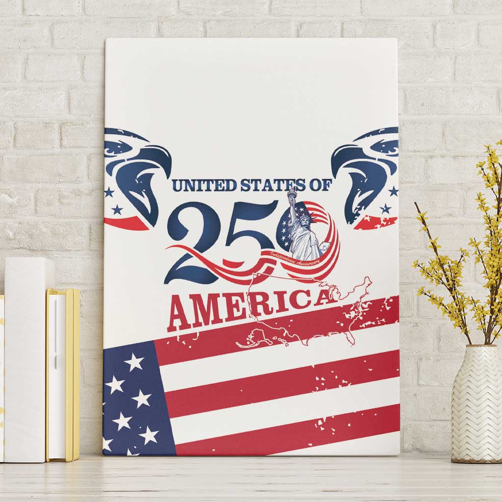 United States 250th Anniversary Canvas Wall Art USA 4th Of July Proud - Wonder Print Shop