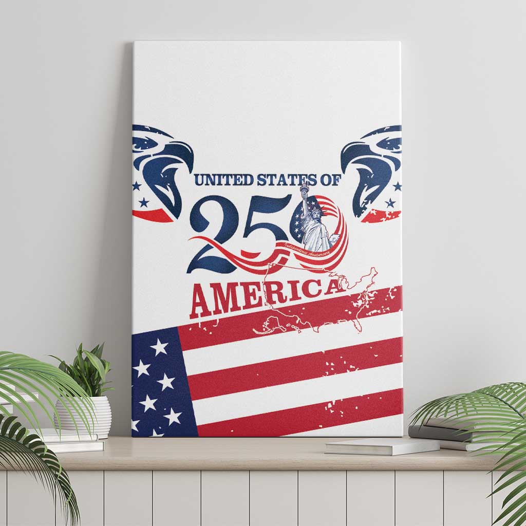 United States 250th Anniversary Canvas Wall Art USA 4th Of July Proud - Wonder Print Shop