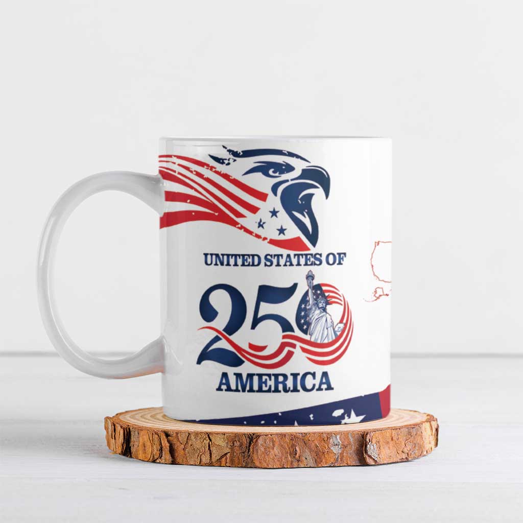 Personalized United States 250th Anniversary Ceramic Mug USA 4th Of July Proud - Wonder Print Shop