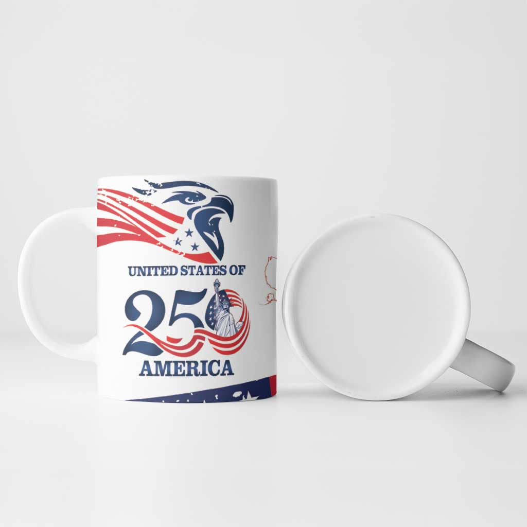 Personalized United States 250th Anniversary Ceramic Mug USA 4th Of July Proud - Wonder Print Shop