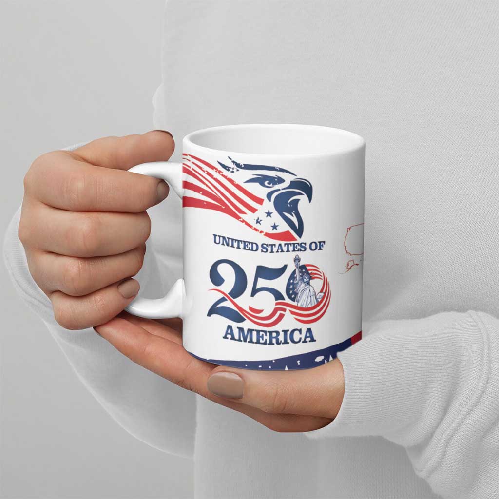 Personalized United States 250th Anniversary Ceramic Mug USA 4th Of July Proud - Wonder Print Shop