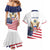 Personalized United States 250th Anniversary Couples Matching Mermaid Dress and Hawaiian Shirt USA 4th Of July Proud - Wonder Print Shop