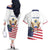 Personalized United States 250th Anniversary Couples Matching Off The Shoulder Long Sleeve Dress and Hawaiian Shirt USA 4th Of July Proud - Wonder Print Shop
