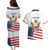 Personalized United States 250th Anniversary Couples Matching Puletasi and Hawaiian Shirt USA 4th Of July Proud - Wonder Print Shop