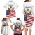 Personalized United States 250th Anniversary Family Matching Long Sleeve Bodycon Dress and Hawaiian Shirt USA 4th Of July Proud - Wonder Print Shop