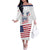 Personalized United States 250th Anniversary Family Matching Off The Shoulder Long Sleeve Dress and Hawaiian Shirt USA 4th Of July Proud - Wonder Print Shop